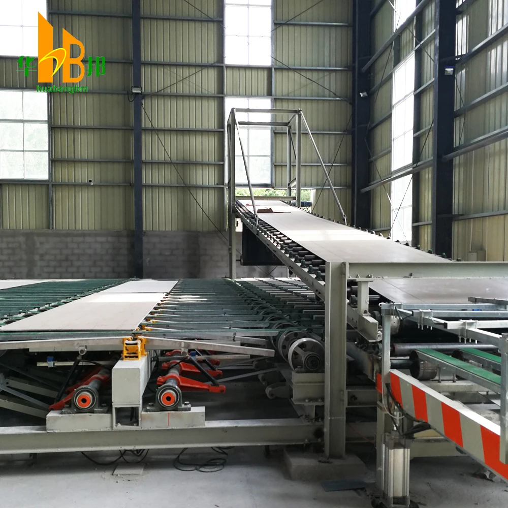 Building material drywall/gypsum board/plasterboard making machine