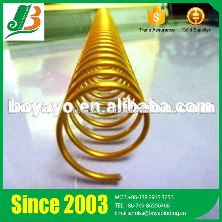 Loose-leaf Notebook Metal Spiral Spring Binding Coil