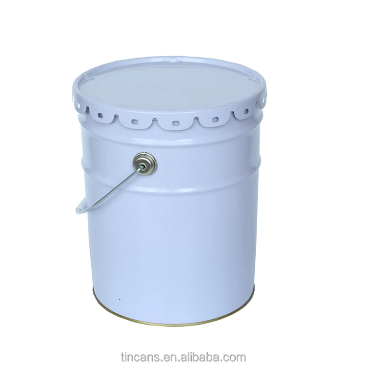 
18L 20L metal steel tin bucket drum with lid 10 liters with lid/oval shape metal bucket 