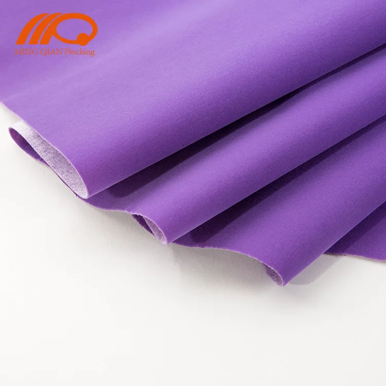 Purple Flocking Fabric For Jewelry Box Lining Velvet