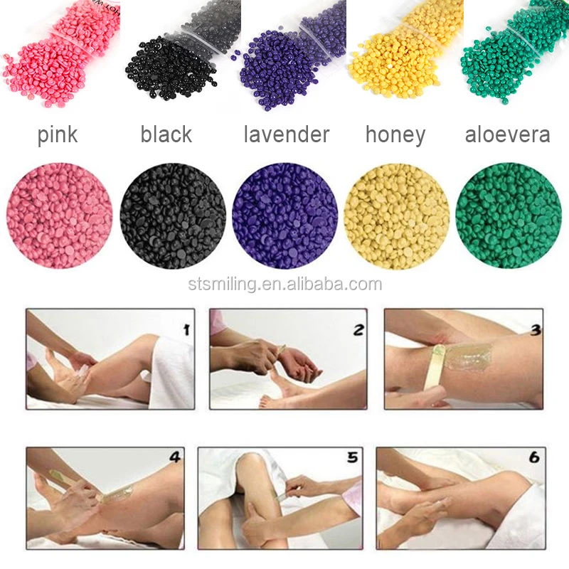 
USA Hot Sale Pink Wax Hair Removal Pearl Sugar Wax Beans Gentally Soft Painless Hot Wax 