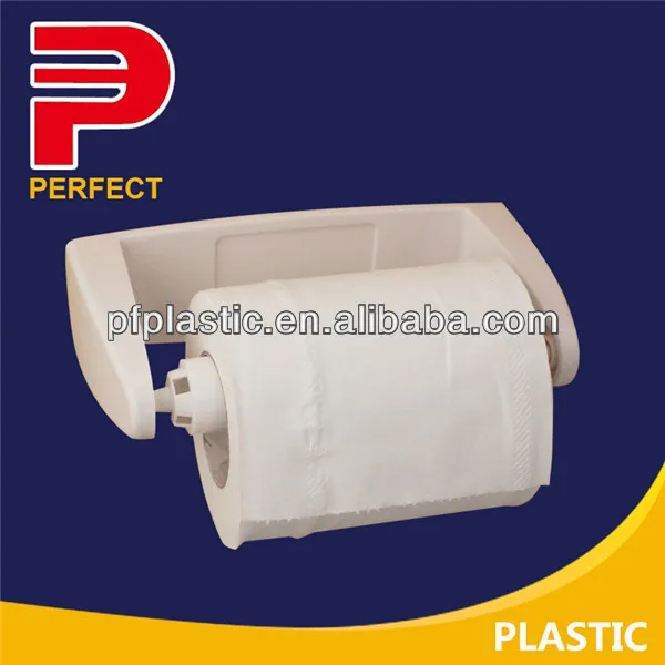 White Chrome Plastic wall mount paper towel roll tissue dispenser toilet paper holder