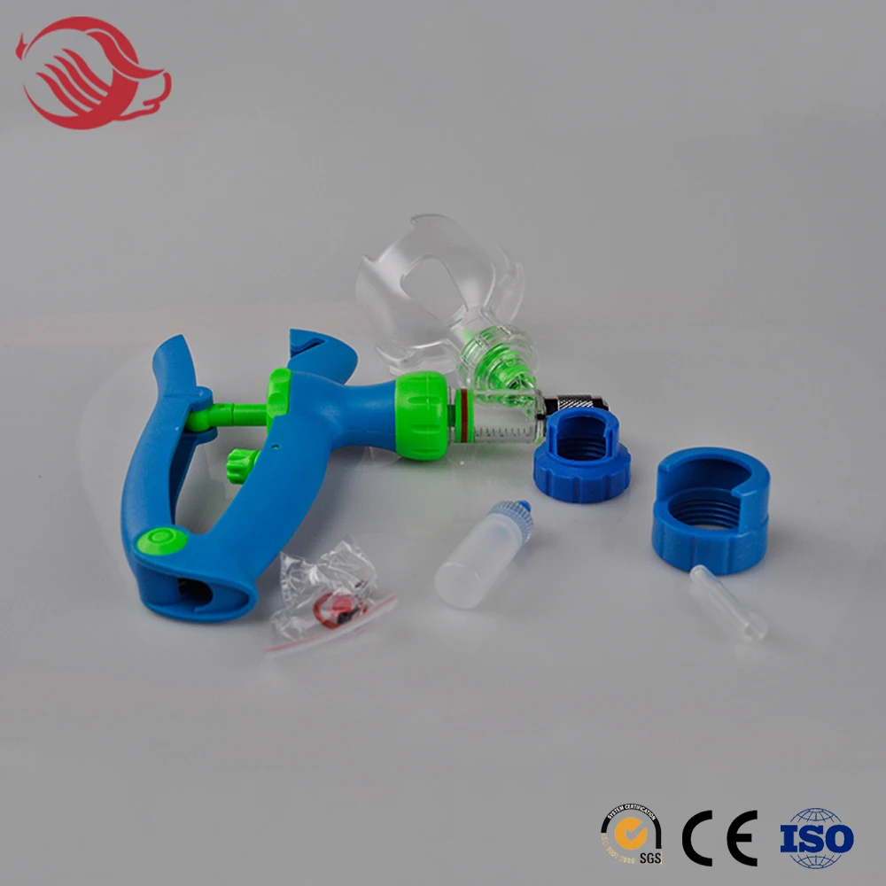 Veterinary syringe, automatic vaccinator with bottle syringe