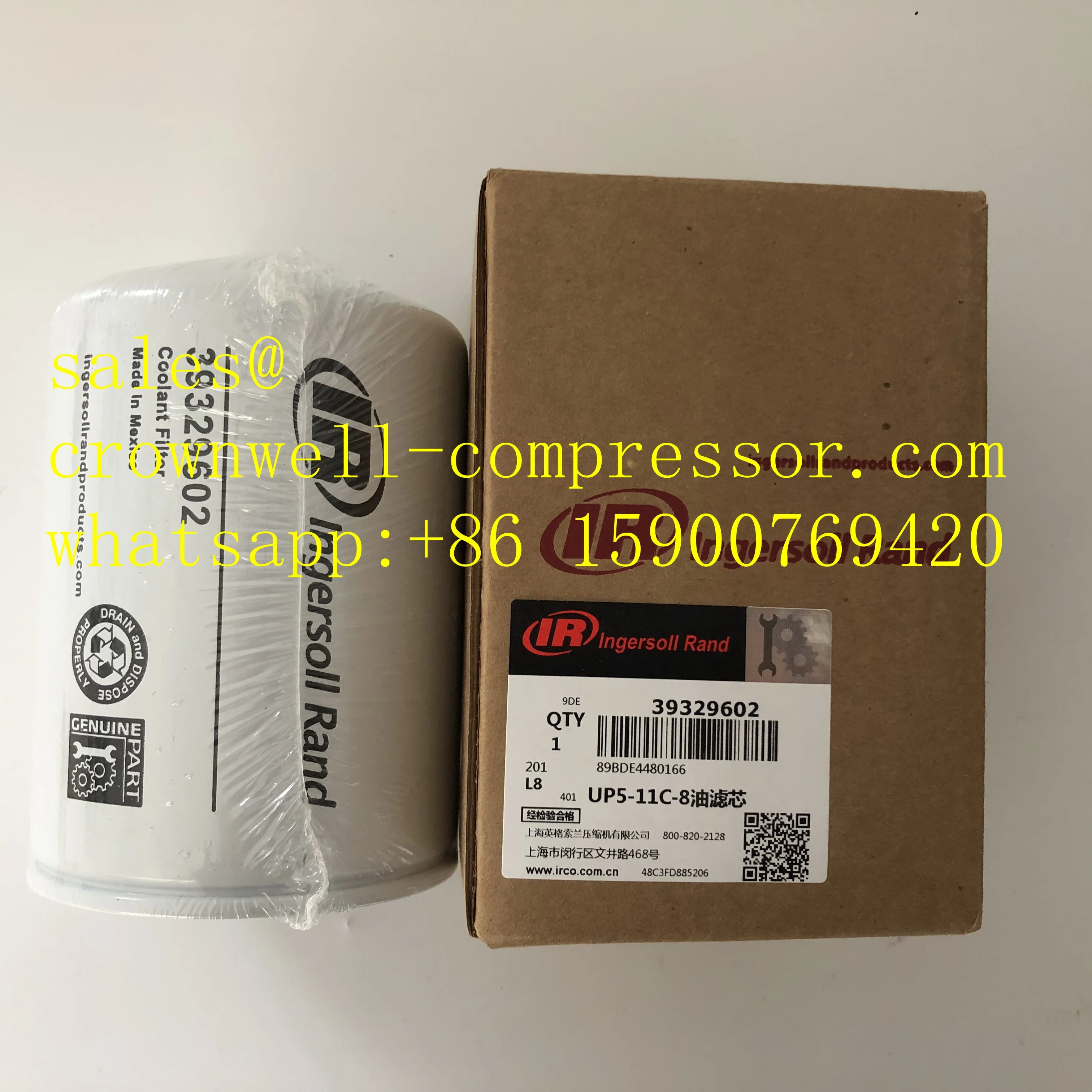 Original genuine Ingersoll Rand COOLANT FILTER 39329602