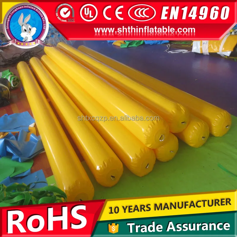 Inflatable floating cylinder marker buoy water barrier tube swim buoy long tube buoys