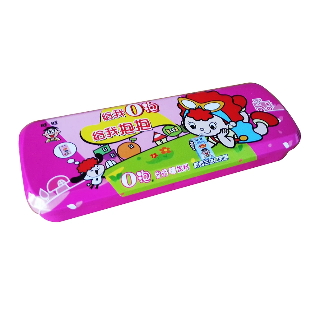 kid metal tin pencil box