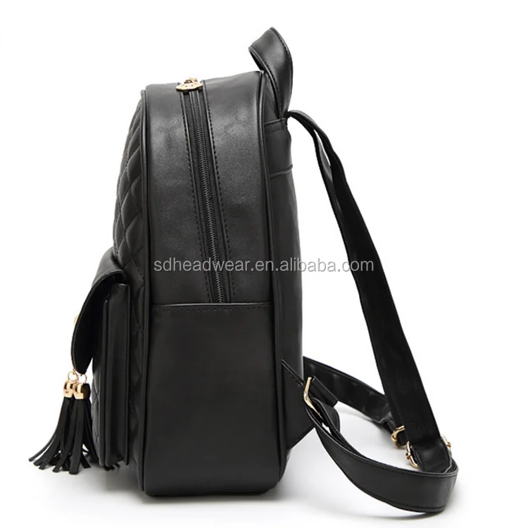 Women Leather Bags PU Leather Shoulder Bags Lady quilted leather backpack