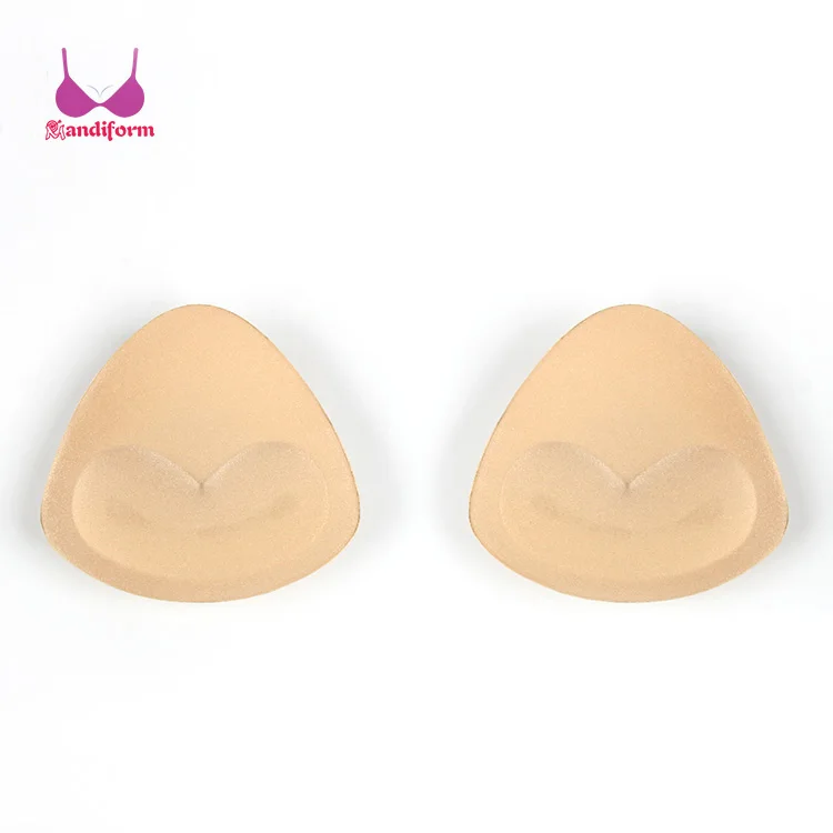 Sexy Breast Lift Insert Bikini Pads Molding Triangle Padded Foam Bra Cups Inserts Cotton Sponge