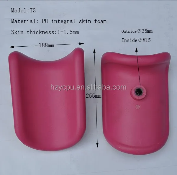 Pink Knee Crutches made of PU integral skin foam