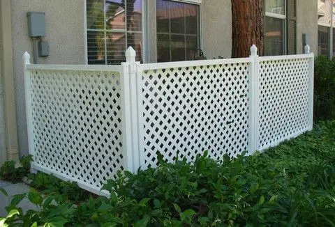 Elegant Cheap Pvc Material Plastic Fence Barrier Lattice Expandable Fence