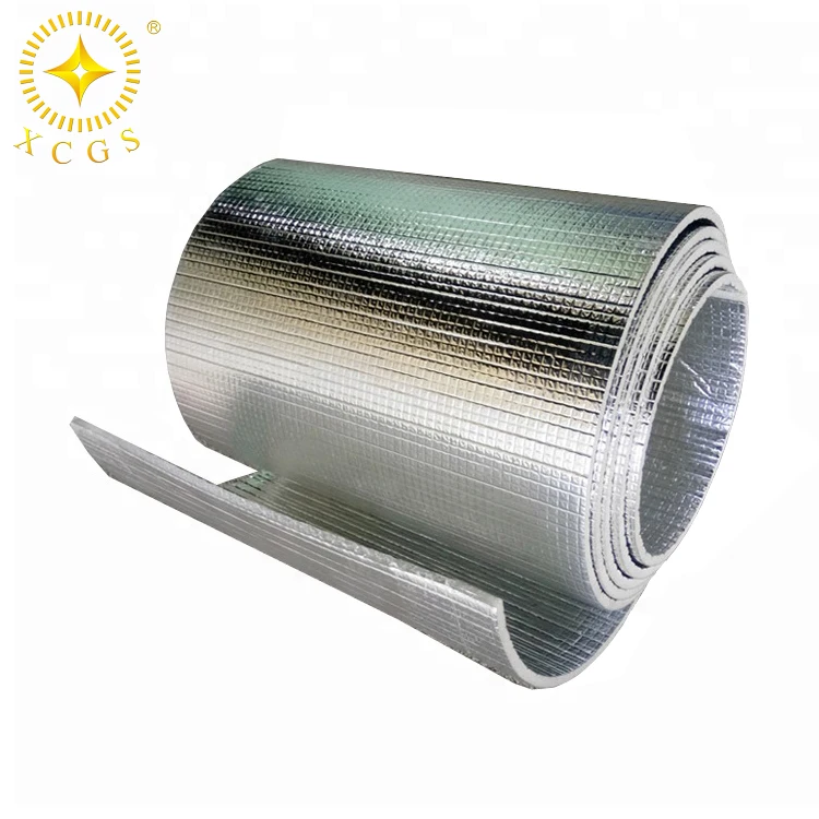 Reinforce Resistance Aluminized Foil Backed EPE Foam Double Sided Foil Insulation Thermal Isolation Material