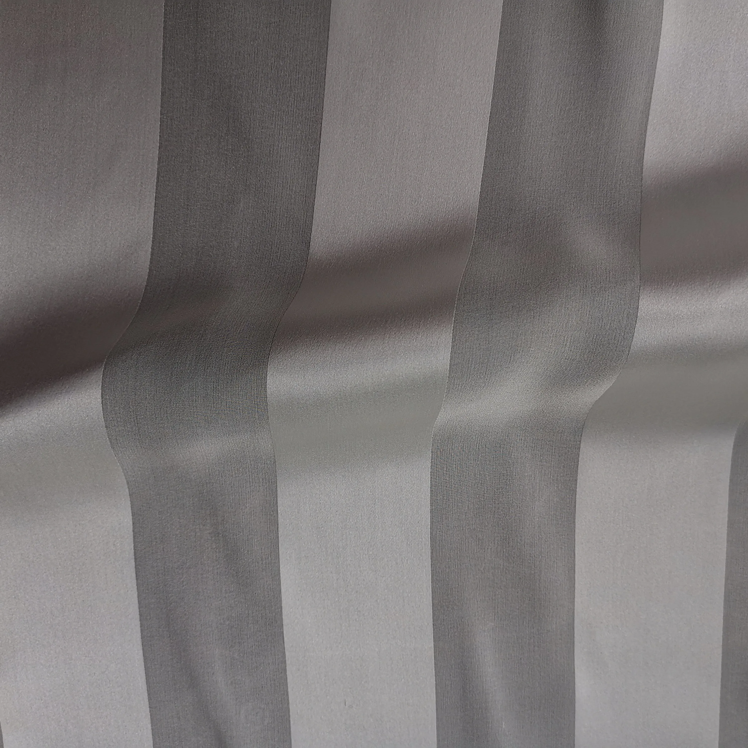 
12mm 5x5cm Stripe chiffion satin pure silk fabric 