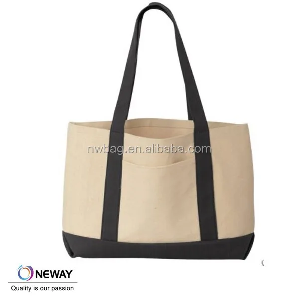 
Cotton Canvas Boat Tote Bag /heavy duty shopping bags 