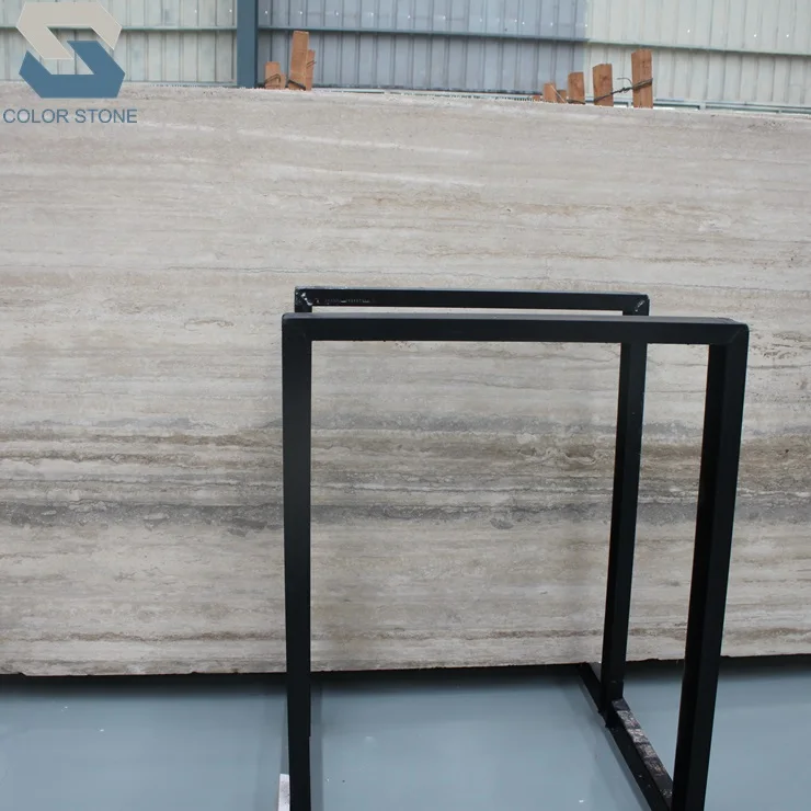 Polished natural italy light grey marble travertino silver travertine for australia