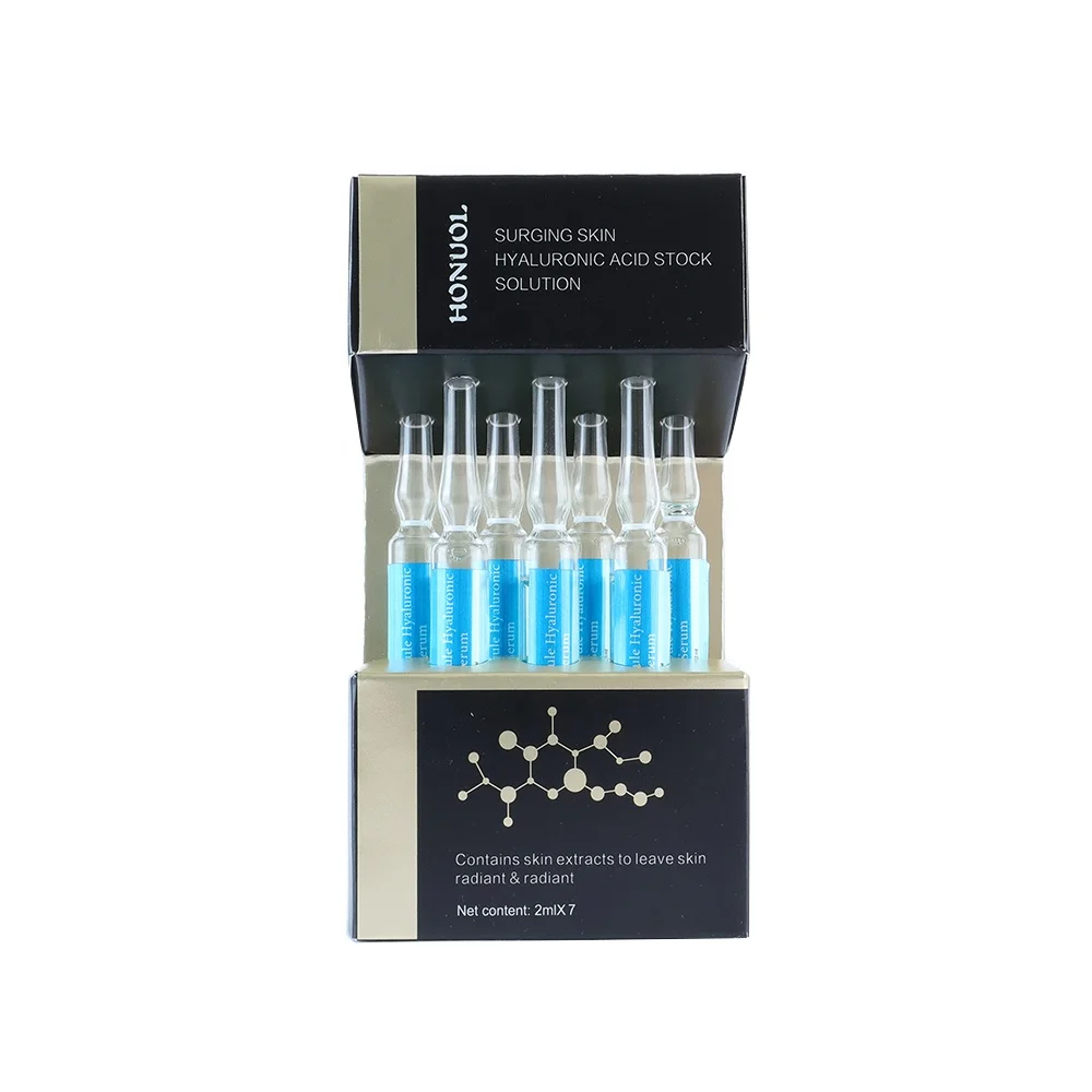 Private Label Wholesale Hyaluronic Acid Serum Surging Skin Hyaluronic Acid Stock Solution Ampoule Ageless Anti-aging Face Serum
