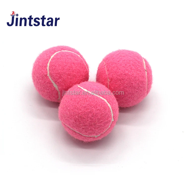 Jintstar orange yellow customized logo pet tennis ball balls