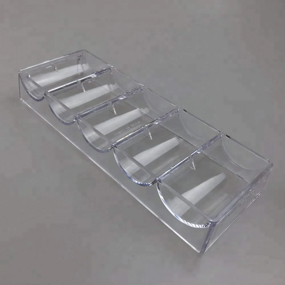 Clear Acrylic Poker Chip Rack-Holds 100 Chips