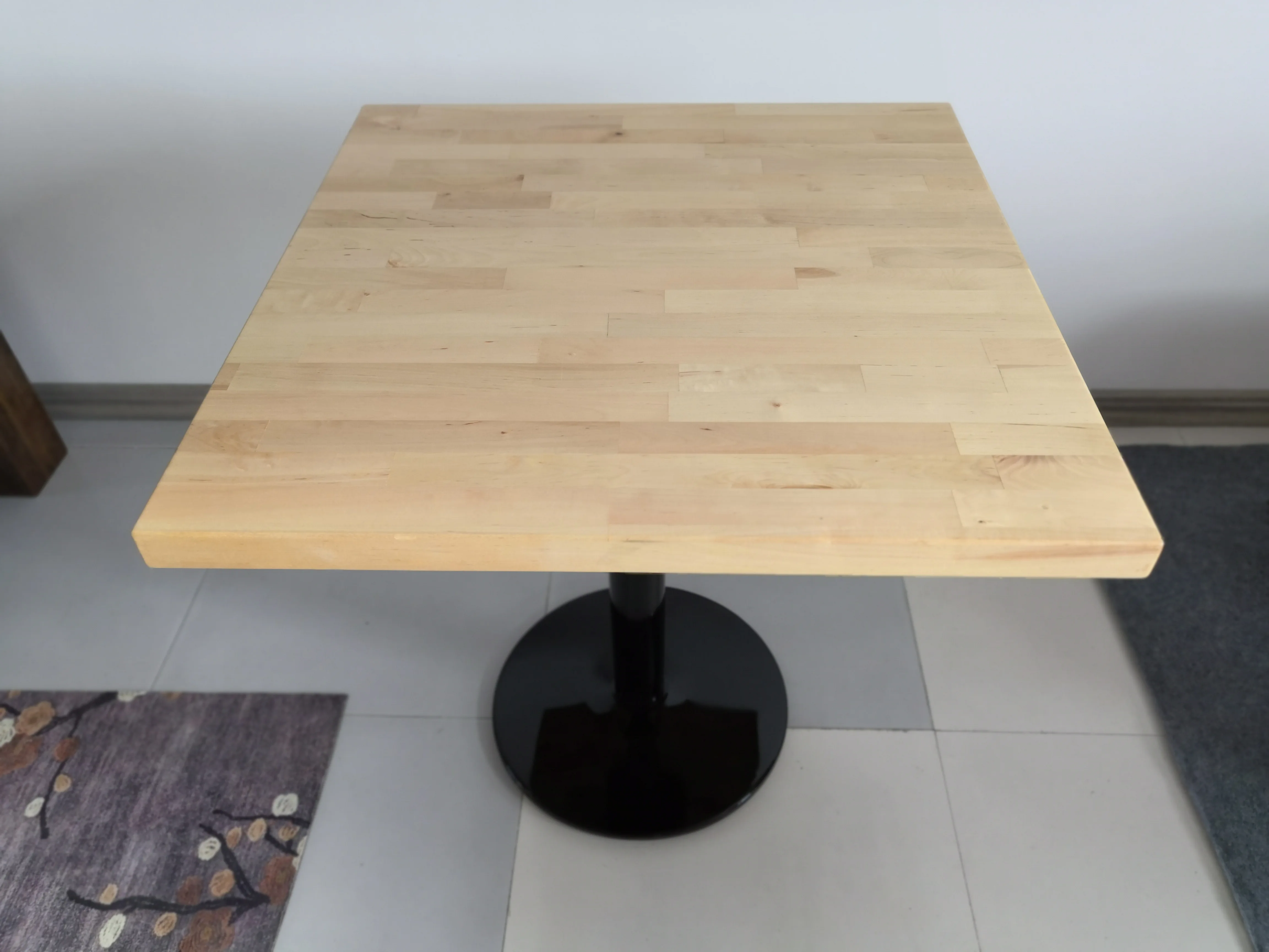 Solid wood restaurant table