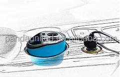 свет Автомобиля гнездо адаптера зажигания, автомобильного прикуривателя автомобиля, адаптер штекер с Двумя Портами USB