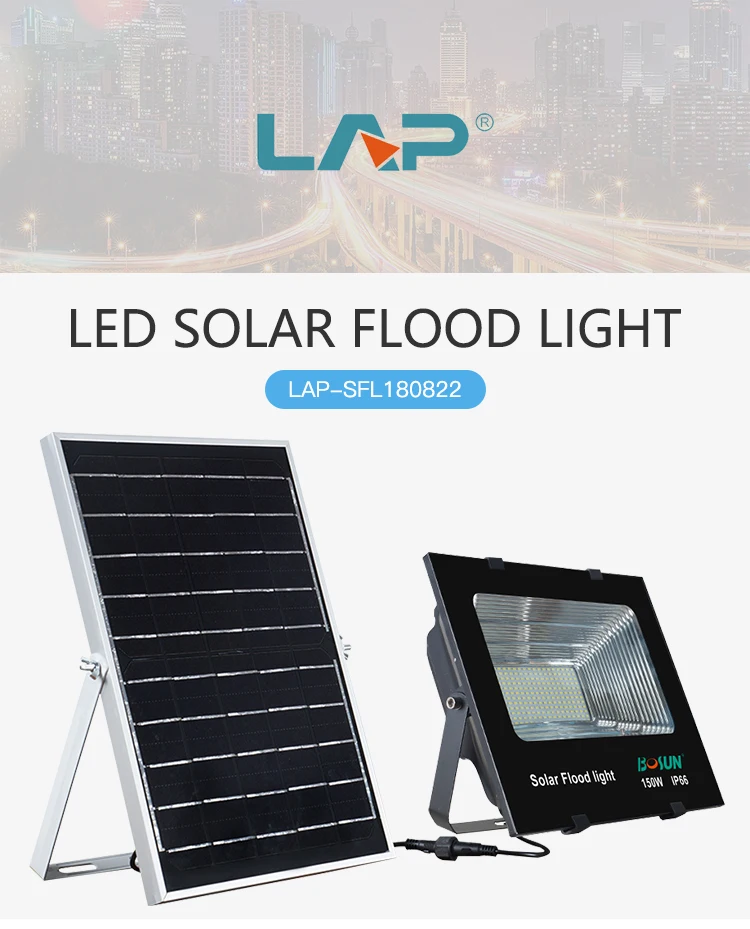 LAP Smd Dimmable Outdoor Anti Glare Mobile 40w 60w 100w 200w 300w Solar Led Floodlight for Tennis Court Garden