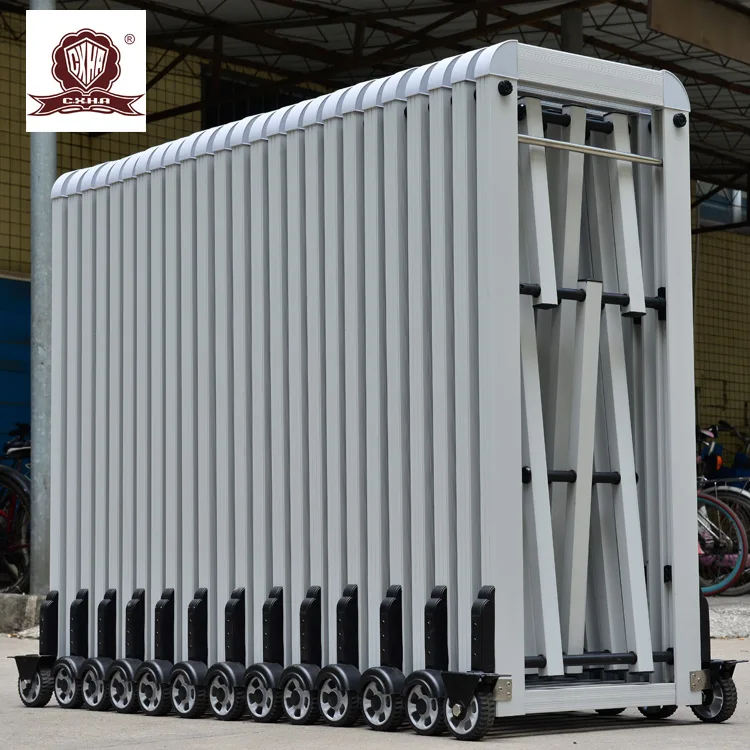 custom aluminum parking barrier road gate good price portable used automatic manual sliding barrier gate