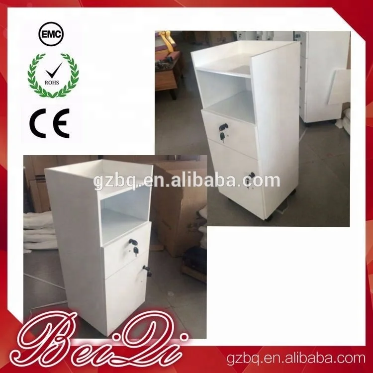 Glass Top Hair Salon Trolley Cart Used Barber Shop Cheap Hair Extension Trolley