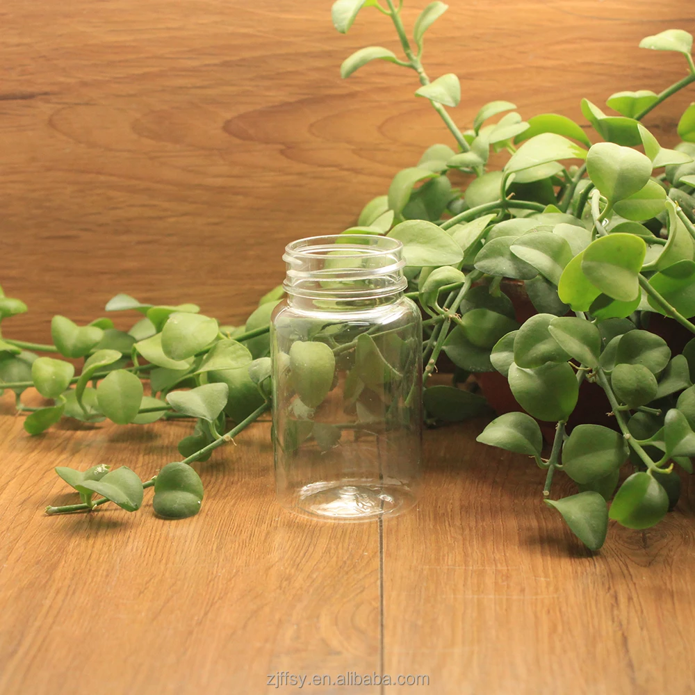 
100cc Food Grade Pill Supplement Solid Capsules PET Plastic Safety Bottles round plastic container 