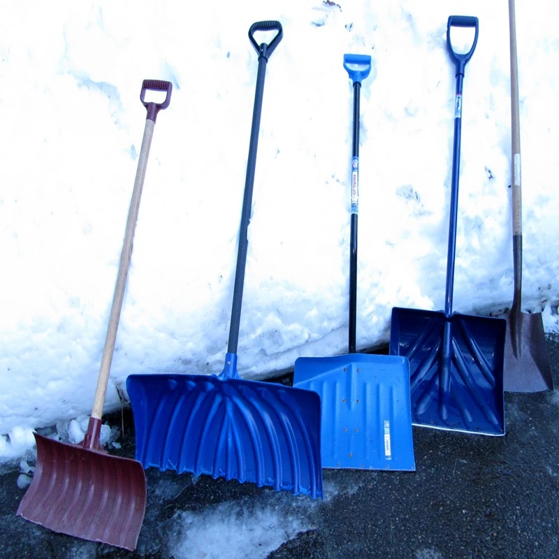 High quality plastic snow shovel with long handle