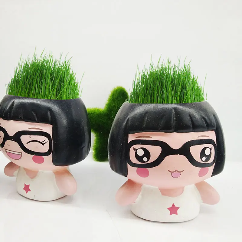 
Eyes baby ceramic cartoon furnishing articles Miniature potted plant cultivation 