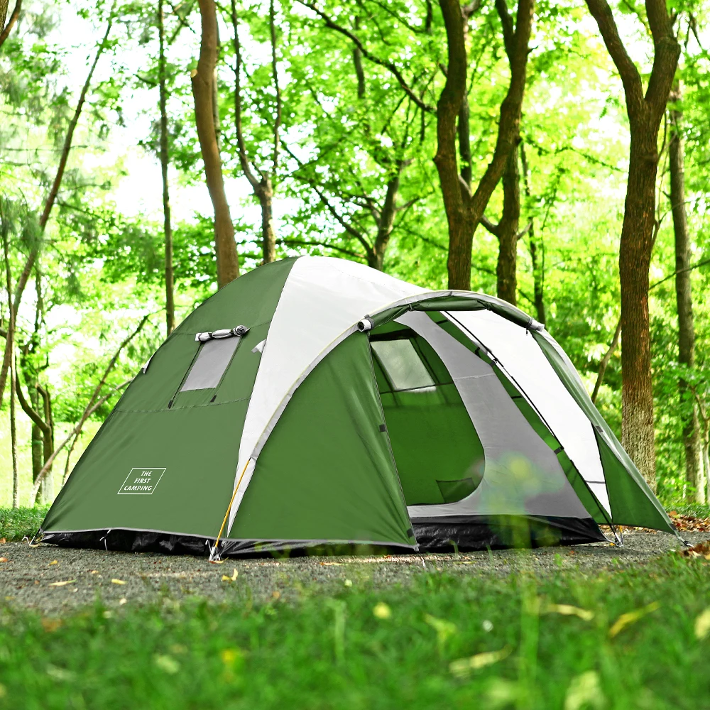 Portable Outdoor Tents for Camping 3-4 Person Glamping Waterproof  Tents