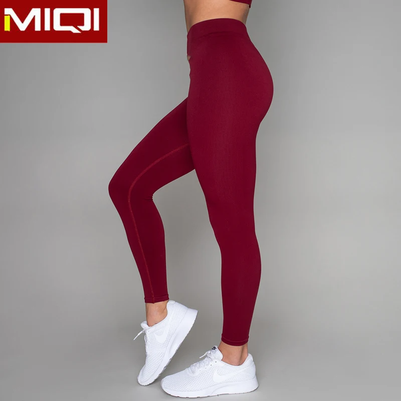 Four way Stretch Fitness Yoga Wear Breathable Gym Pants High Waisted Leggings Red Yoga Pants For Women
