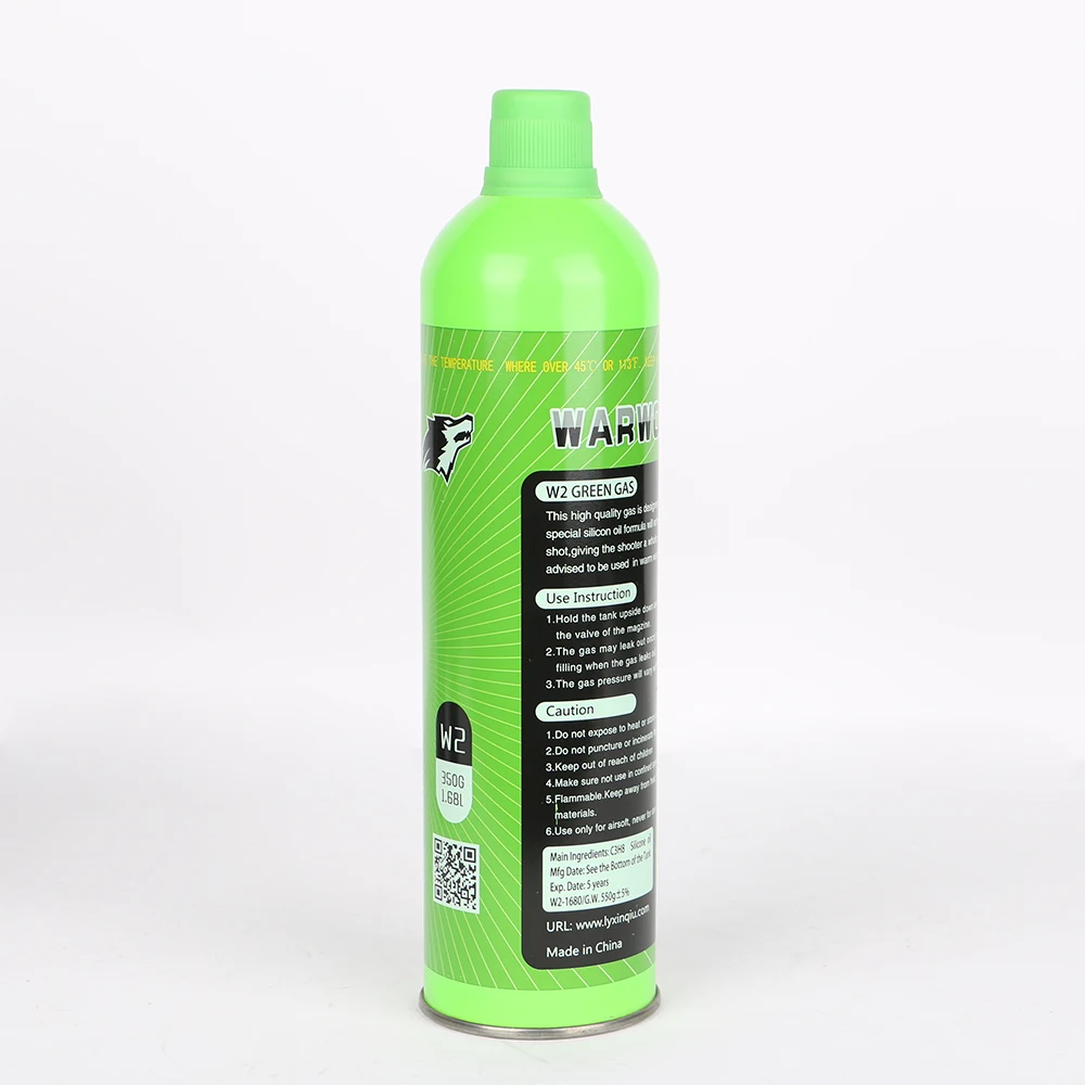 
Green gas airsoft W2 1680ml for airsoft guns 