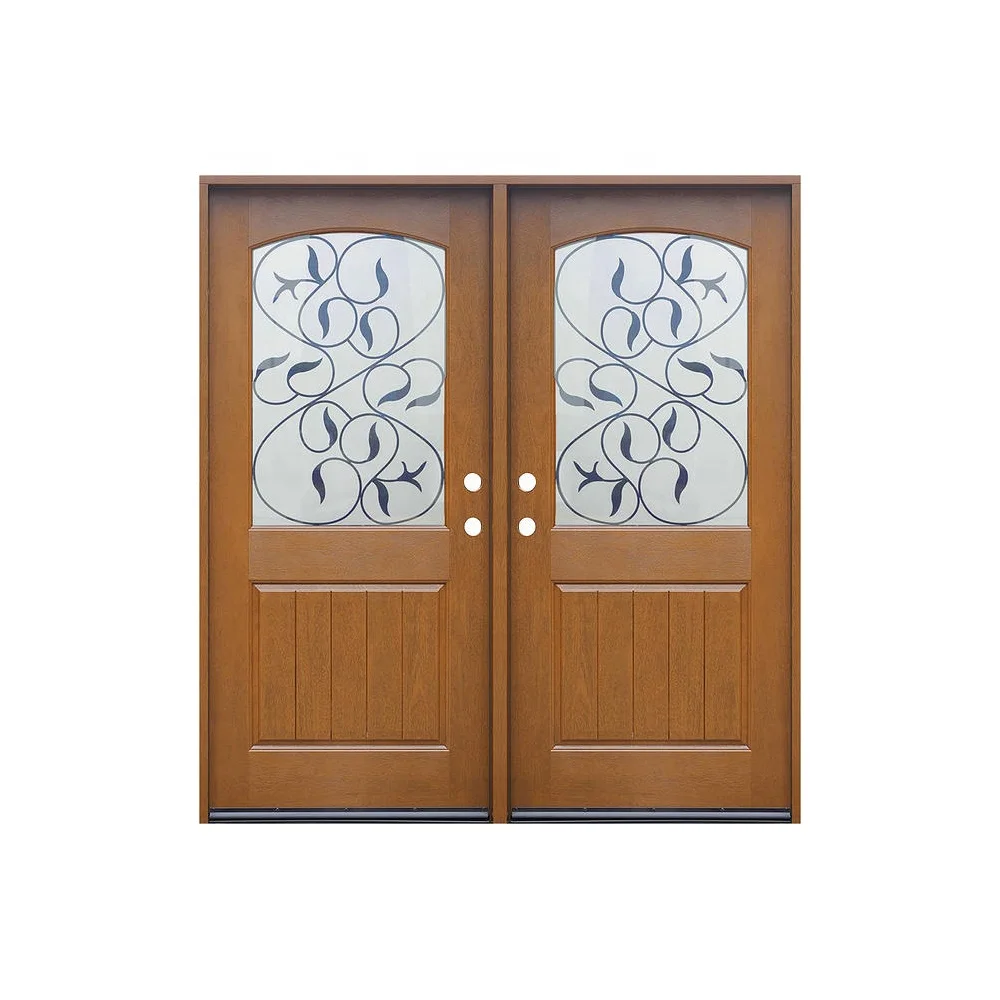 New Design Decorative Simple Gate Glass Fiber Exterior Door Grp Doors Front With Great Price
