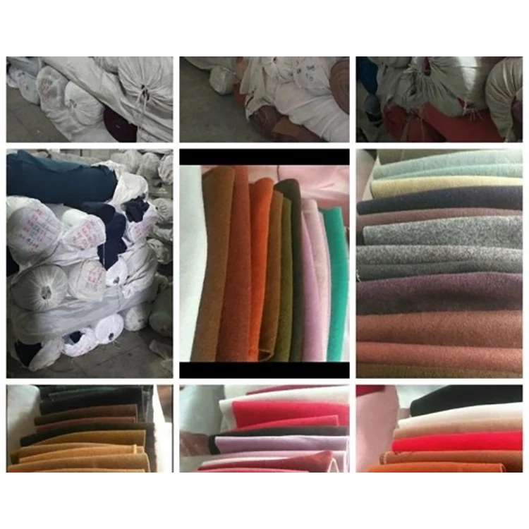 Запас ткани: Смешанная шерстяная однотонная тканая ткань Melton