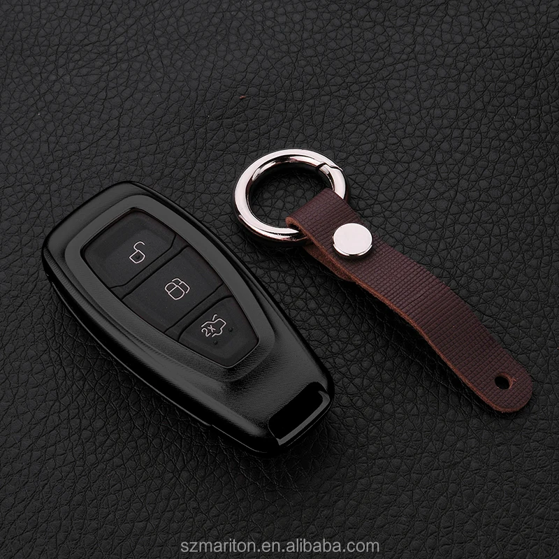 Gold Color Iron Alloy Car key chain bag holder for Focus 3 4 MK3 ST RS Kuga Fuga Ecosport Nuova Fiesta Smart 3 buttons
