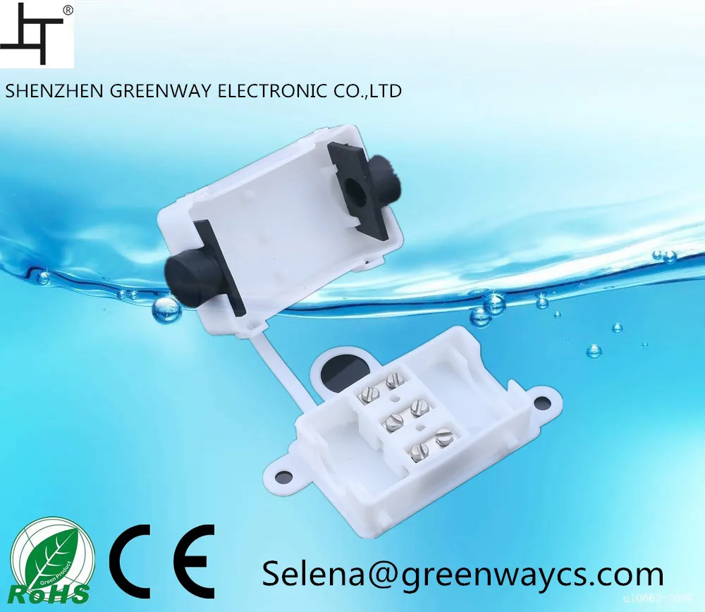 Greenway hot sale M644 IP44 Low price 2 pin plastic waterproof junction box terminal junction box