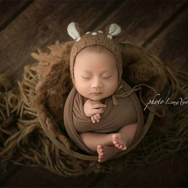 Vintage Natural Rabbit Fur Mini Blanket Posing Backdrop  Newborn Photo Prop bunny fur Basket stuffer filler Layer fabric
