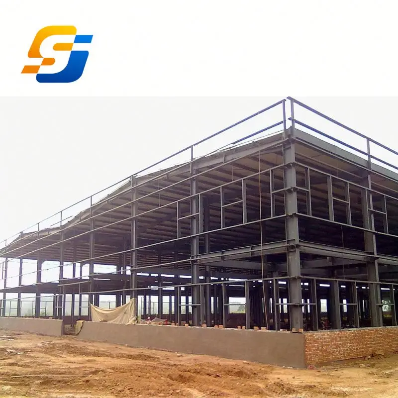 Manufacture Light Modern Steel structure fabrication prefabricated Frame Modular Workshop Warehouse Building