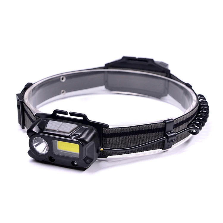 Portable Running Lamps Custom Small Camping Head Light Super Bright LED Headlamp COB Headlight