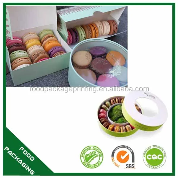 Food shop to go take away food containers sweet macaron box
