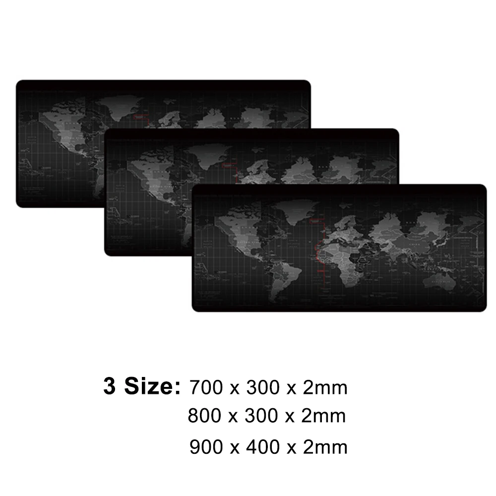Factory Supply Large Mouse Pad for Computer World Map Mousepad Rubber Gaming Mouse Pad Non-Slip Design
