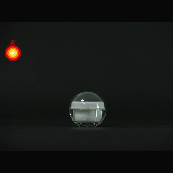 50ml Empty Clear Acrylic jar Cosmetic Packaging Ball Container