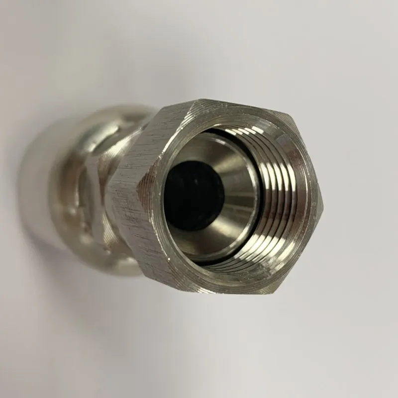 
One piece jic hydraulic hose fittings straight one-piece fitting 
