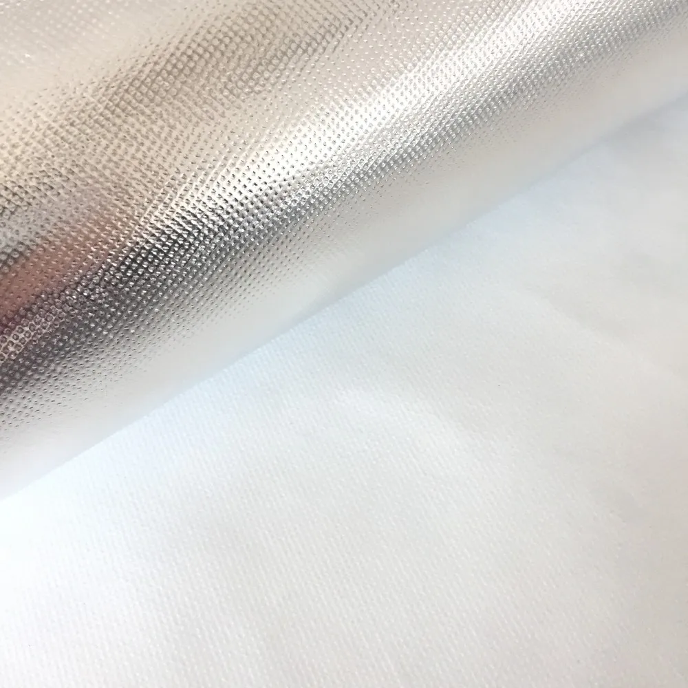 Aluminum foil non woven single side alu foil fiberglass thermal insulation rolls for roof