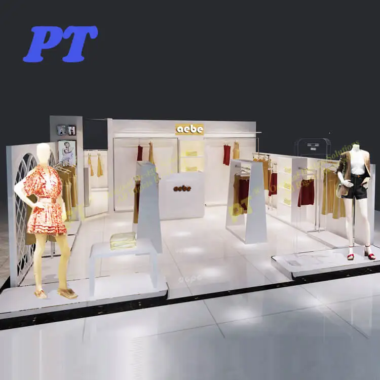 Commercial Luxury Shopping Mall Clothes Display Ideas Boutique Furniture For Kiosk Design Idea For Clothing