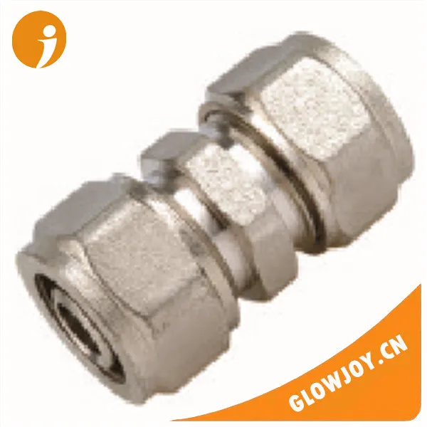 GLOWJOY FT1101 фитинги муфта с переходом прямой для металлопластиковых труб простой соединение обжимное