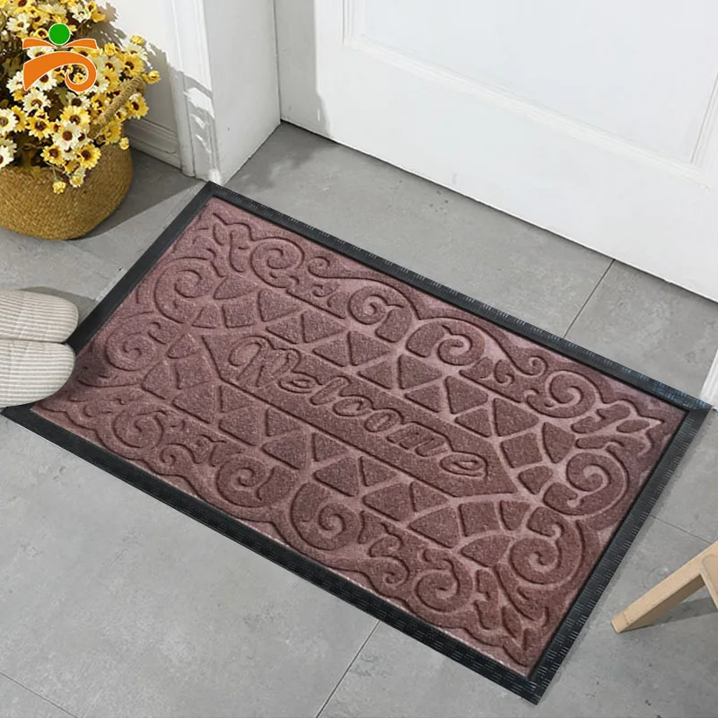 
Kitchen entrance dirt trapping 100% recycled used waterproof rubber floor mat 