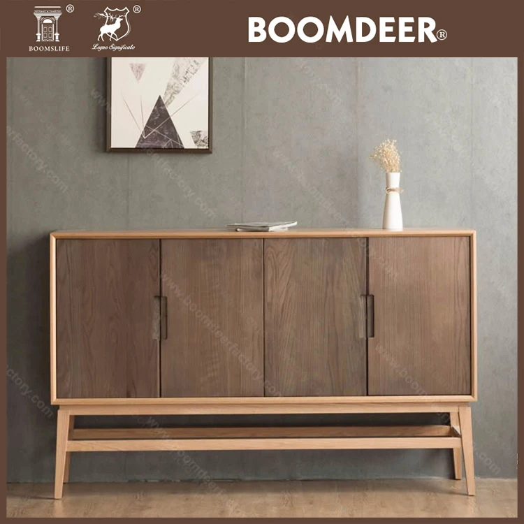 
high gloss industrial extra long luxury oak wooden extra long sideboard tool cabinet living room furniture 