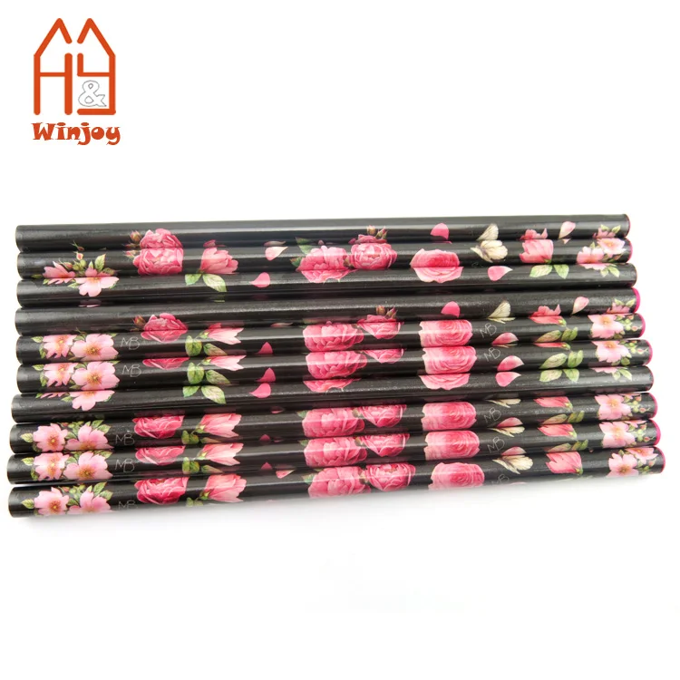 Wood music note piano keyboard pencil black and white colour school stationery for kids