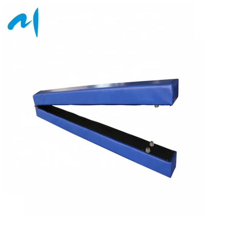 7FT / 8FT Blue PVC Vinyl Floor Gym Skill Training Equipment & Balance Beam Wooden Balance beam